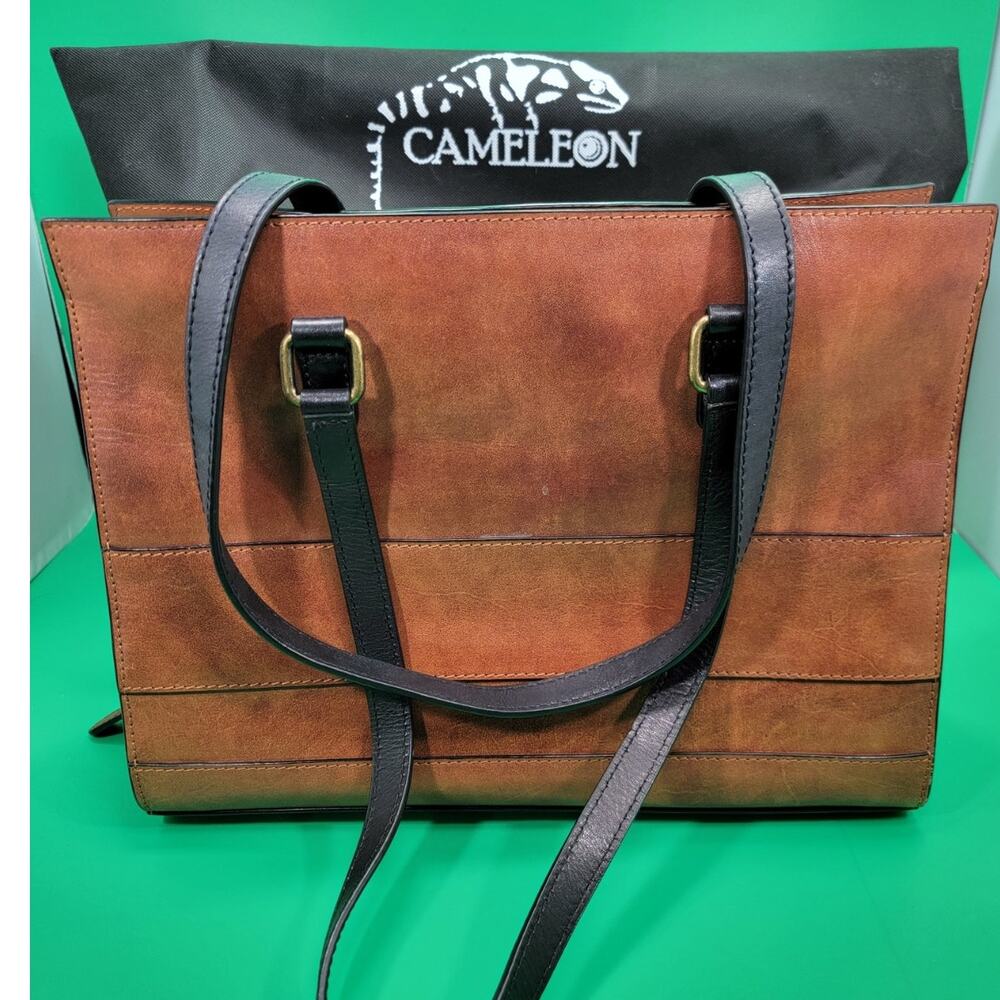 Cameleon Leather Over the Shoulder Concealed Carry Handbag Concealment Bag CCW